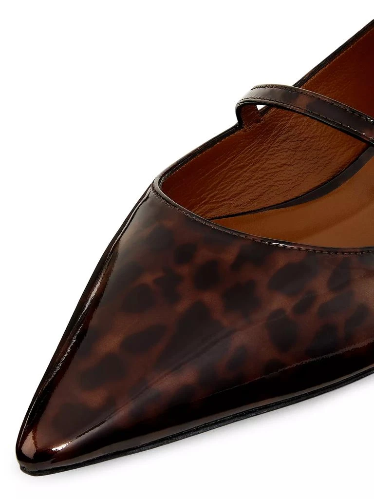 Stuart Weitzman Emilia Tortoiseshell Leather Flats 5