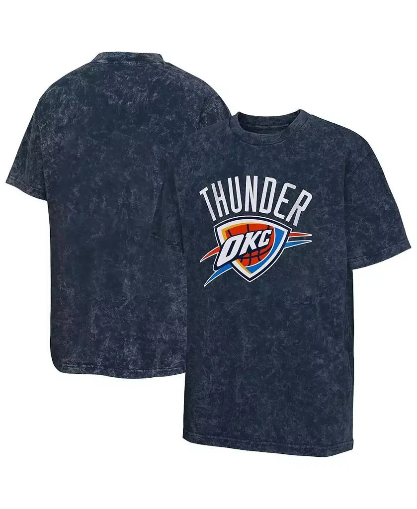 Outerstuff Big Boys and Girls Navy Oklahoma City Thunder Rugged Defense T-Shirt 1