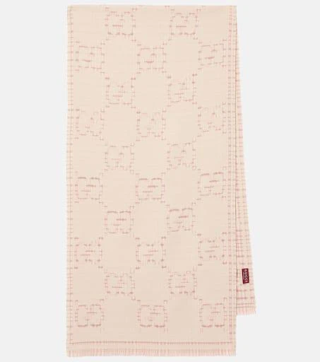Gucci GG wool-blend jacquard scarf 1