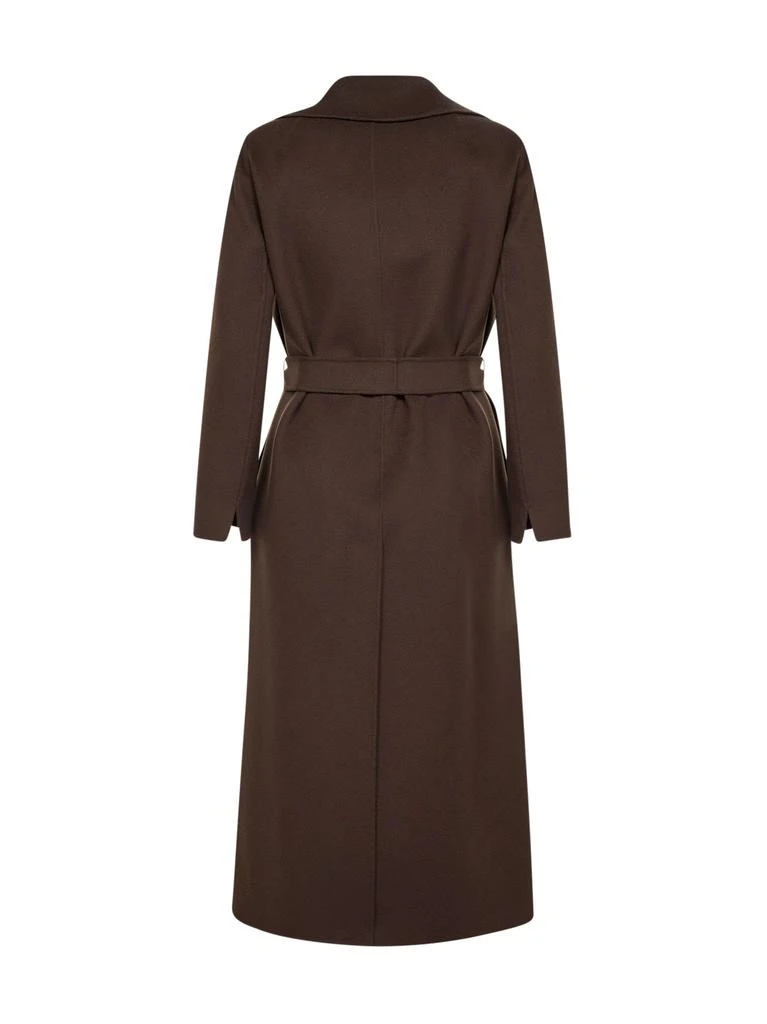 MAX MARA S MAX MARA S | Chocolate POLDO long wrap coat | Women | 34 2