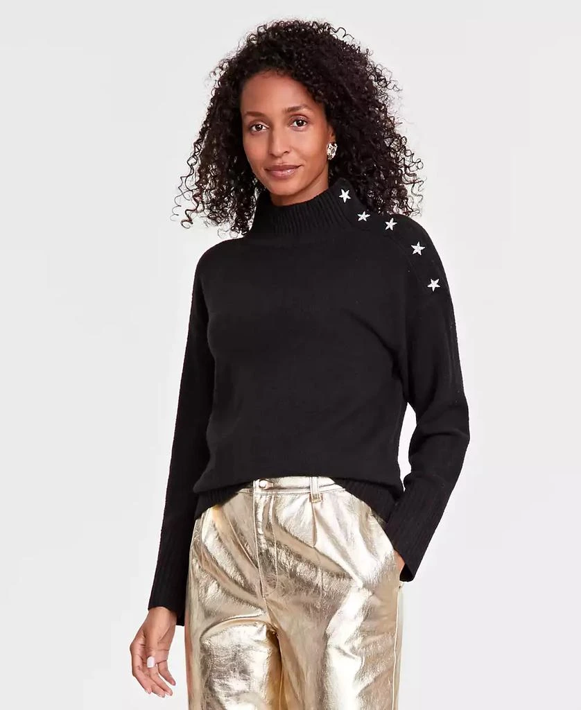 INC International Women's Star Embellished Sweater, Created for Macy's 1