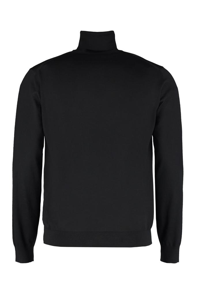 Prada Prada Logo Fine-Knit Turtleneck Jumper