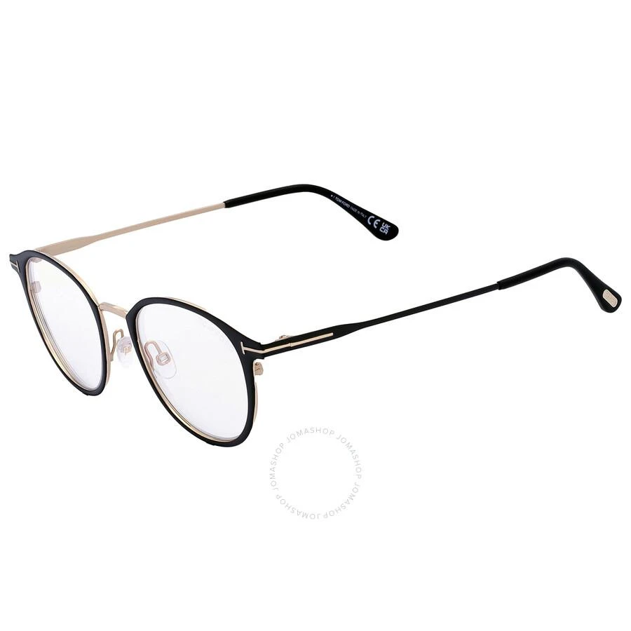 Tom Ford Open Box - Tom Ford Blue Light Block Round Unisex Eyeglasses FT5528-B 002 49 3