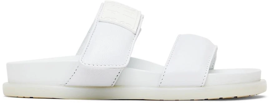 MAISON MARGIELA Kids White Leather Slides