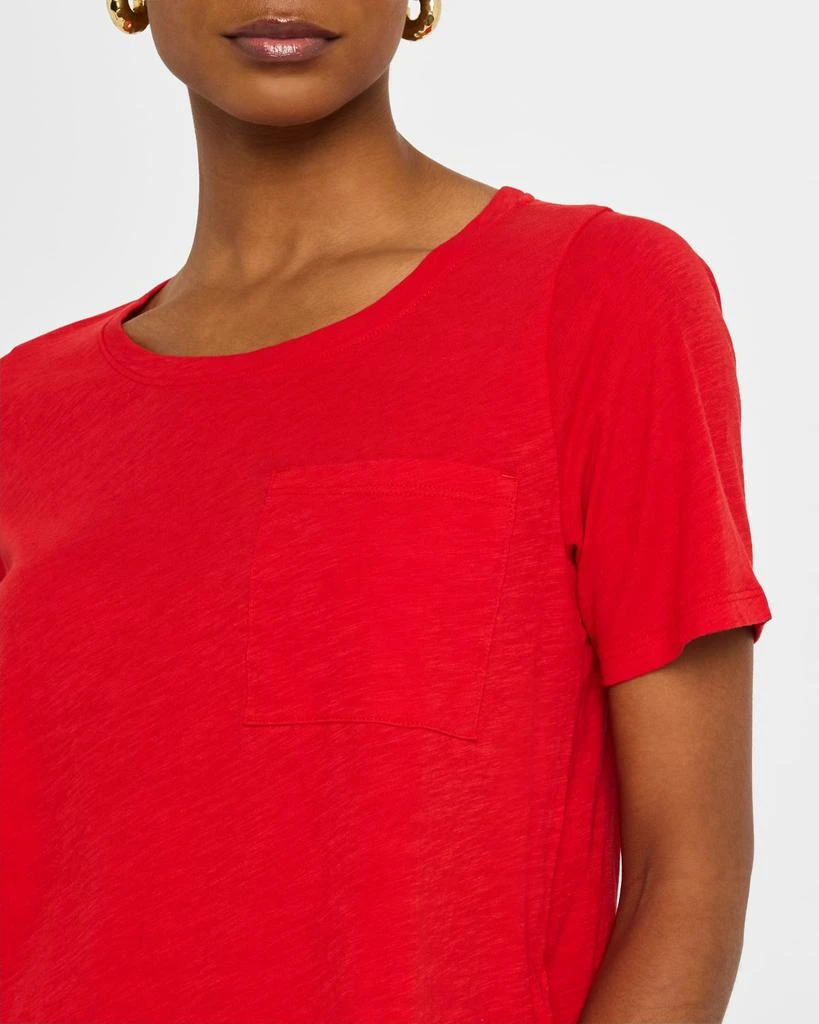 Eileen Fisher Missy Scoop-Neck Pocket Tee 5