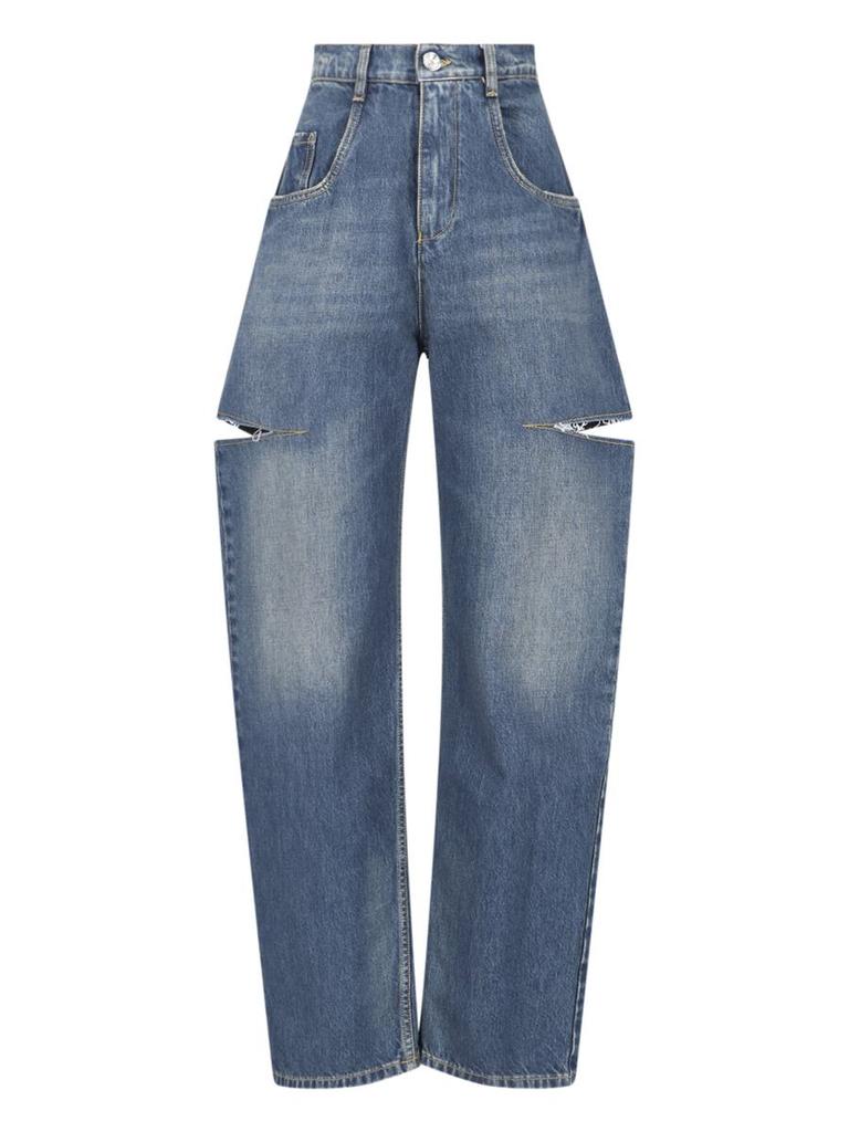 【Maison Margiela】DENIM PANTS 5 POCKETS Maison Margiela 5-Pocket Wide-Leg Denim Pants | Neiman Marcus