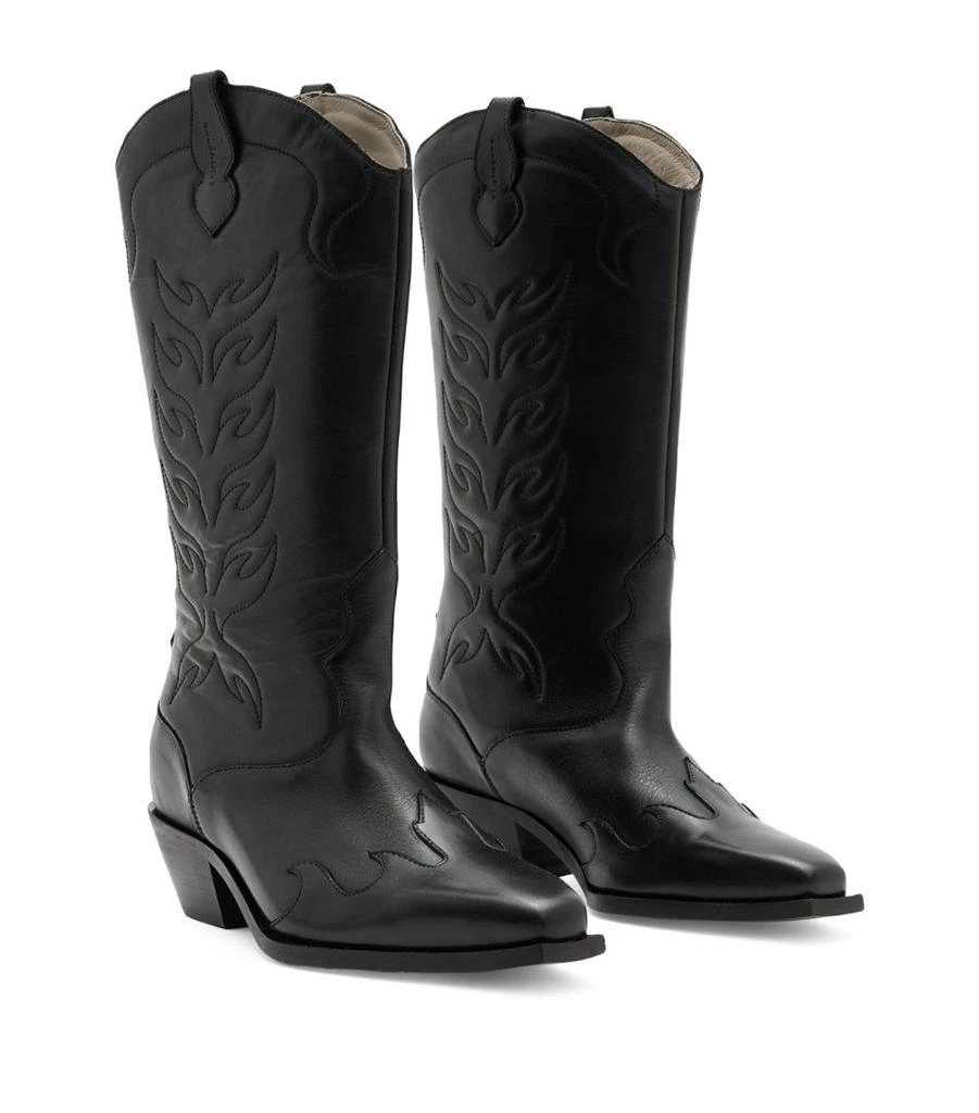 ALL SAINTS Leather Dolly Cowboy Boots 60 3