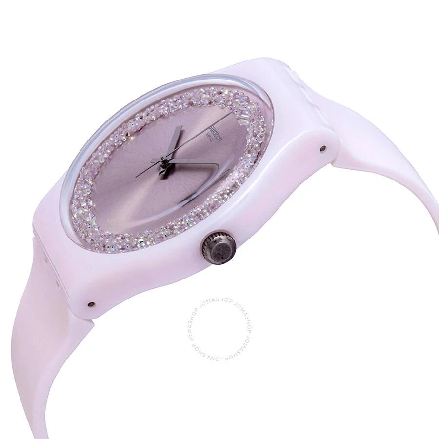 Swatch Pinksparkles Light Pink / Crystal Dial Men's Watch SUOP110 2