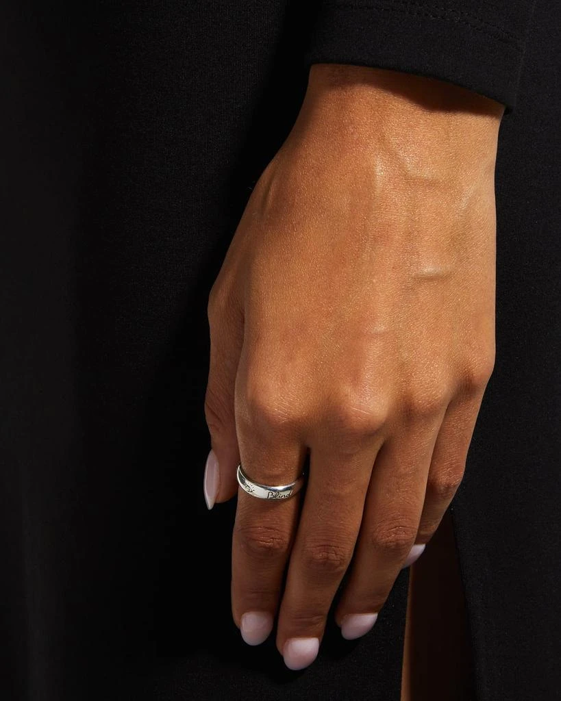 Gucci Blind for Love 5mm Sterling Silver Band Ring 2