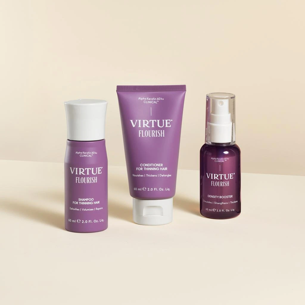 VIRTUE VIRTUE Flourish Nightly Intensive Hair Rejuvenation Treatment Kit - Trial Size 3 piece 4