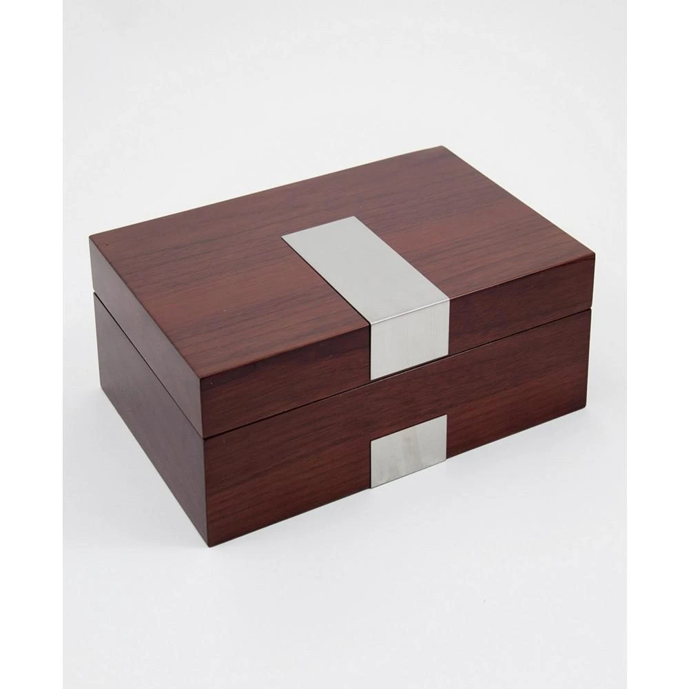 Bey-Berk Walnut Wood Watch Box 3