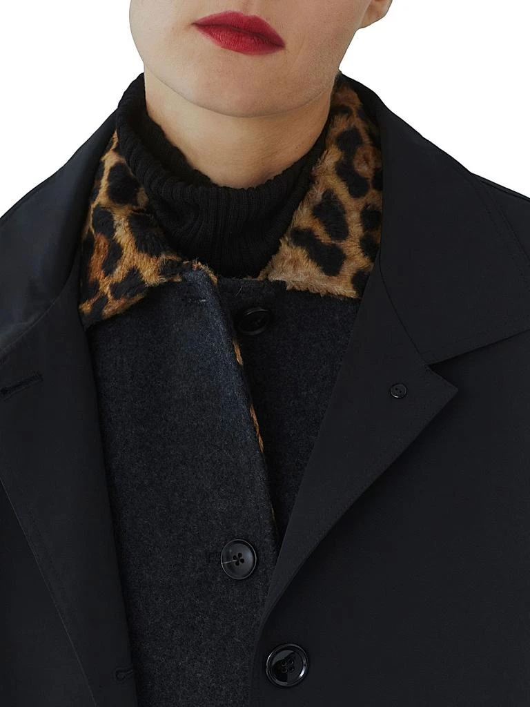 Jane Post Leopard Double-Layer Wool Coat 5