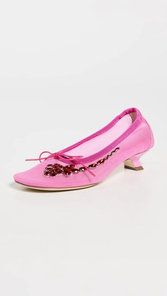 Simone Rocha Mesh Ballerina Heel Pumps 1
