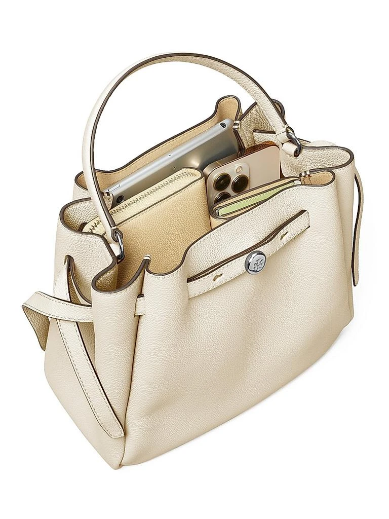 Tory Burch Romy Pebbled Leather Bucket Bag 5