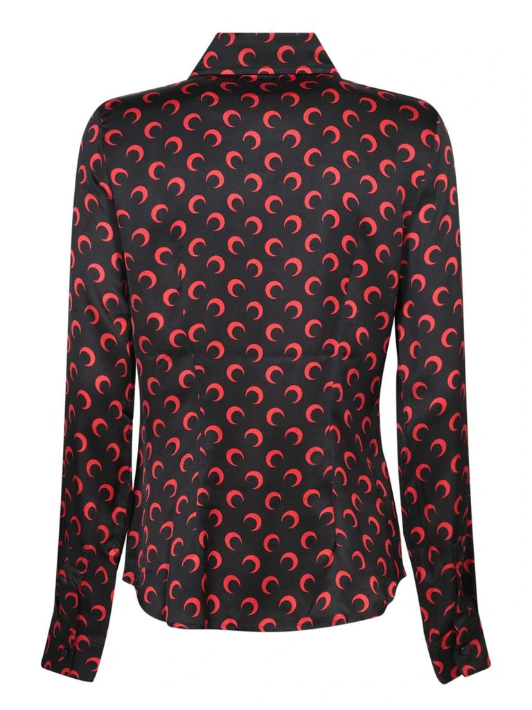 MARINE SERRE Moon Black And Red Print Shirt 2