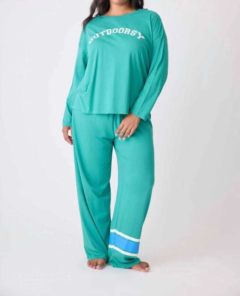 PJ Salvage Lounge Set Plus Size In Clover