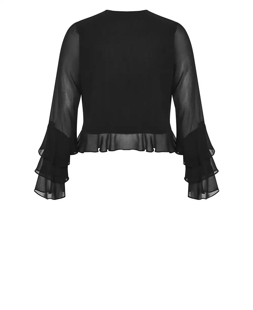 City Chic Women
s Plus Size Trixie Ruffle Top 5