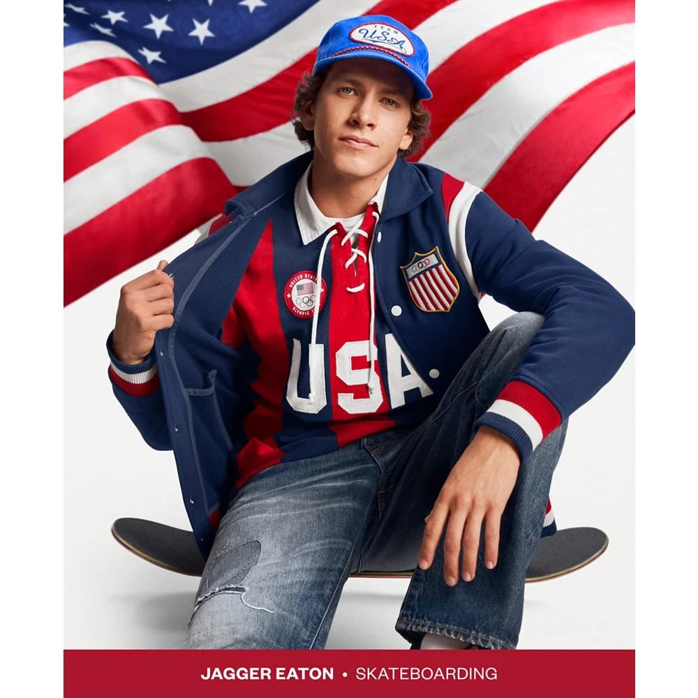 Ralph Lauren Unisex Team USA Fleece Baseball Jacket 6