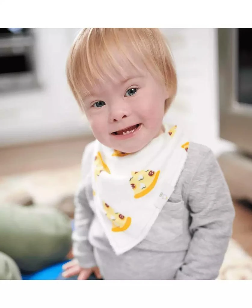 GooseWaddle Slice Slice Baby And Pizza 2 Pack Muslin 
Terry Cloth Bib Set 4