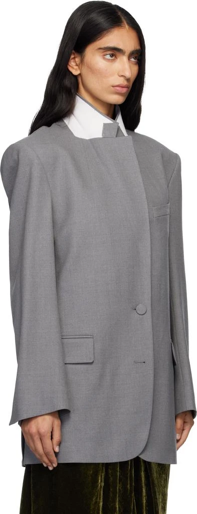 Dries Van Noten Gray Wool Blazer 2