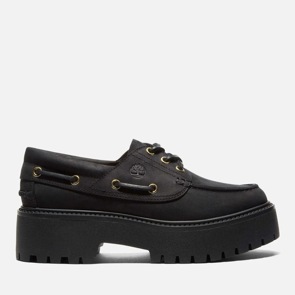 Timberland Women's Stone Street 3-Eye Platform Boat Shoes 1