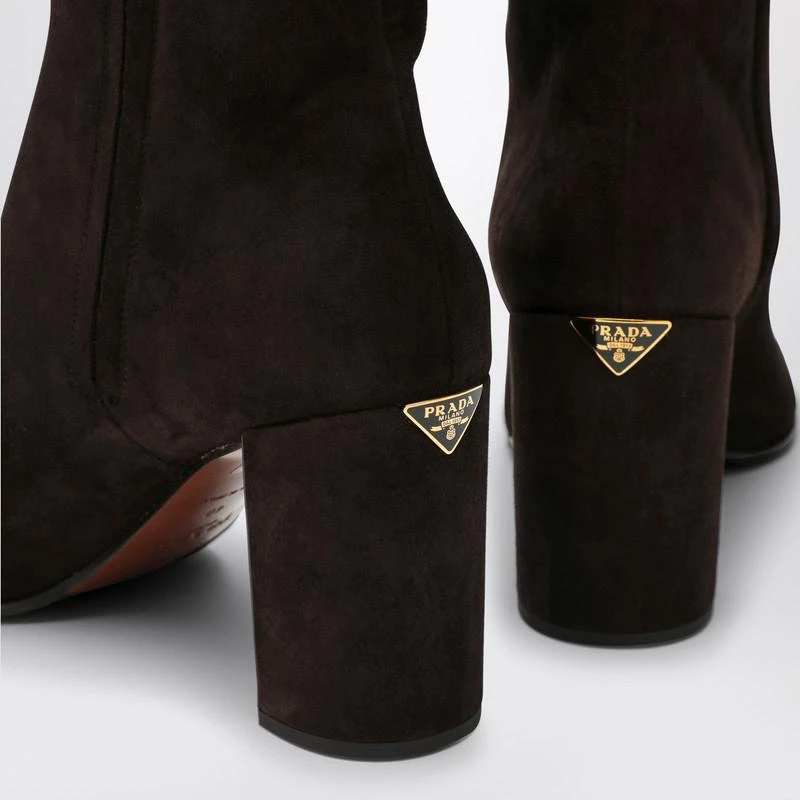Prada Dark brown suede boot 5