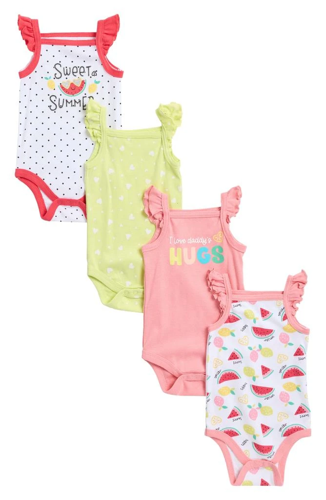 KOALA BABY 4-Pack Sleeveless Bodysuits 1