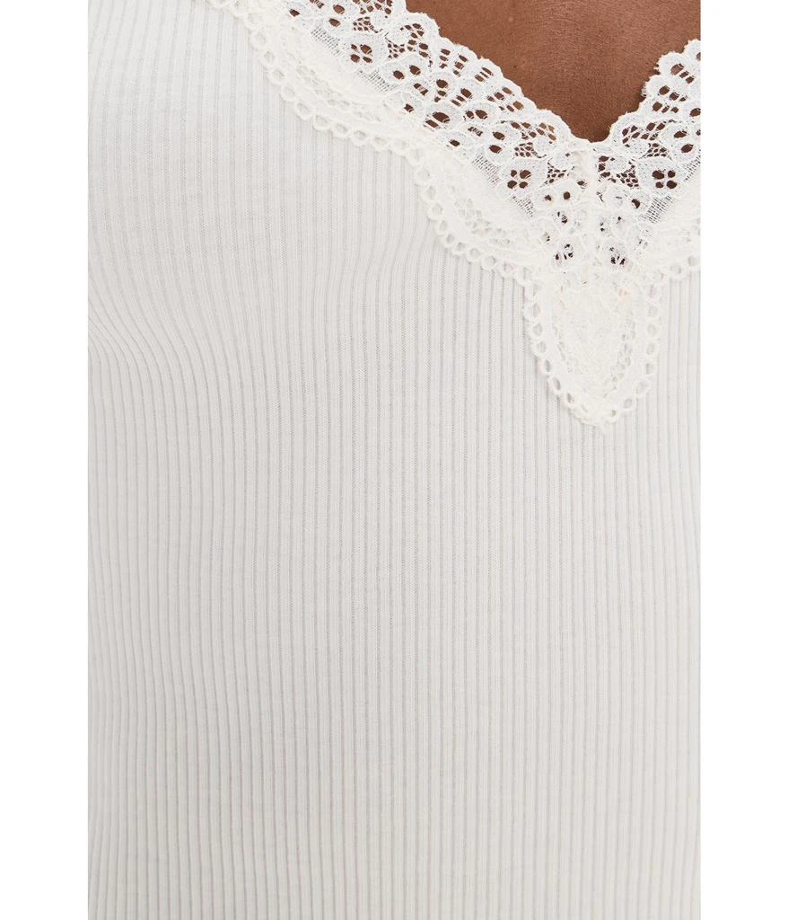 Madewell Lace-Trim Ribbed V-Neck Tank 5