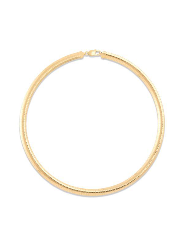 Saks Fifth Avenue 18K Goldplated Sterling Silver Omega Chain Necklace