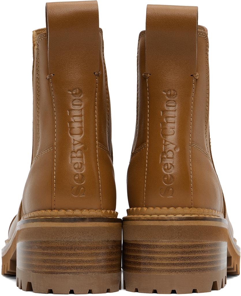 See by Chloé Tan Mallory Chelsea Boots