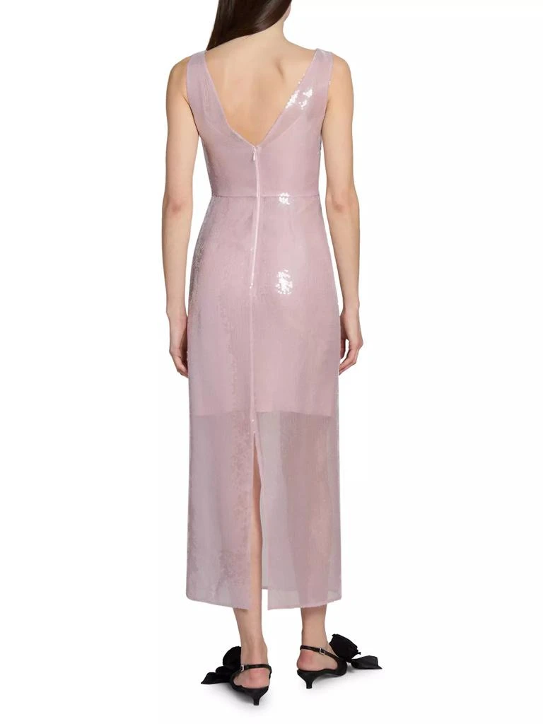 Erdem Sequin Embellished V-Neck Maxi Dress 5
