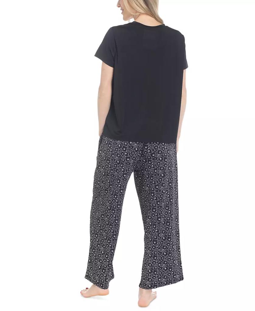 MUK LUKS Women's 2-Pc. Short-Sleeve Pajamas Set