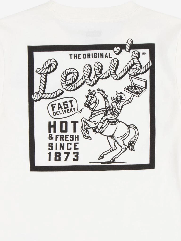 Levi's Levi's Boys Pizza Delivery Cowboy T-Shirt in Ivory 4