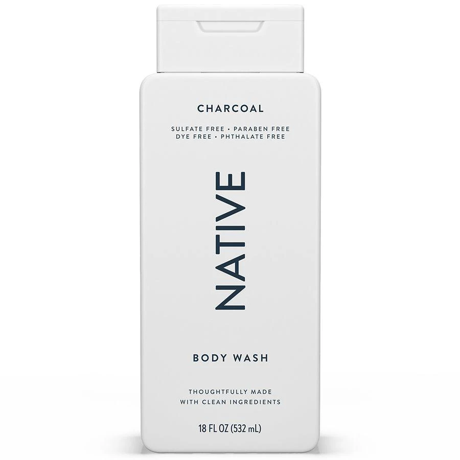 Native Body Wash, Sulfate Free, for Women and Men Charcoal 2