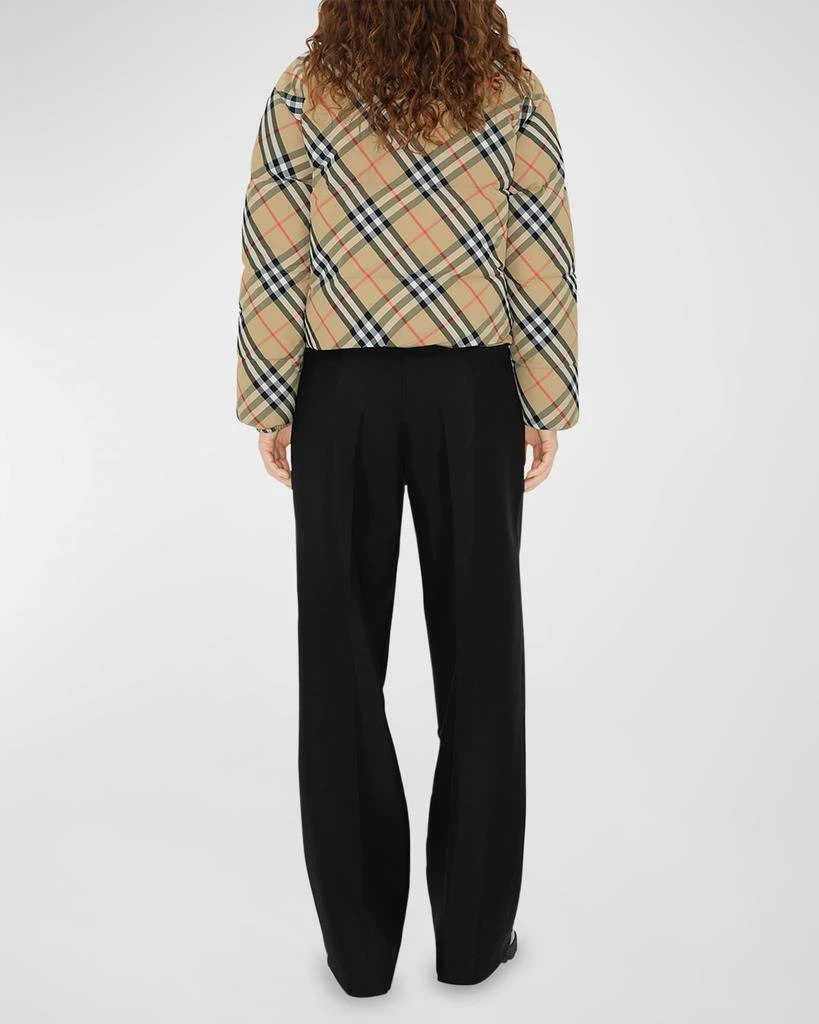 Burberry Reversible Check Short Puffer Jacket 4