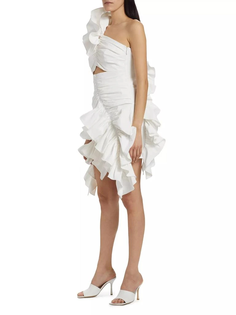 Aknvas Jagger Ruffle One-Shoulder Minidress 4