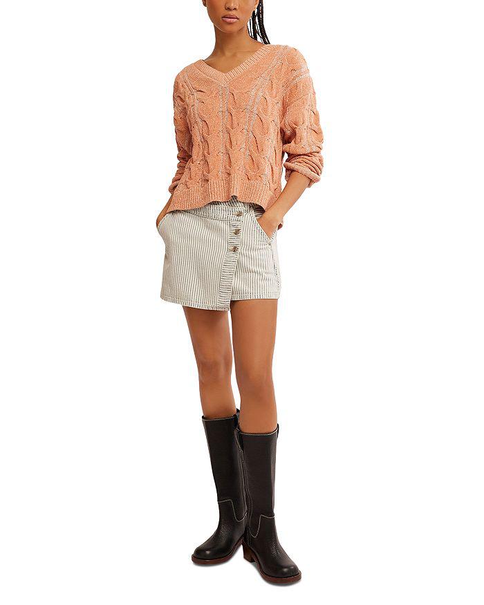 Free People Cable Knit Sweater