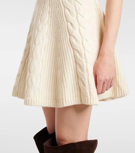 Staud Charade cable-knit wool-blend minidress 5