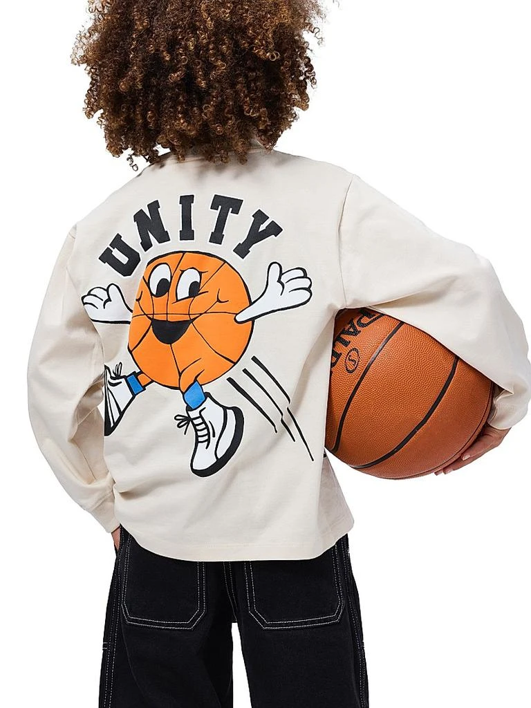 MOLO Little Boy
s Unity Cartoon Basketball Cotton Shirt 4