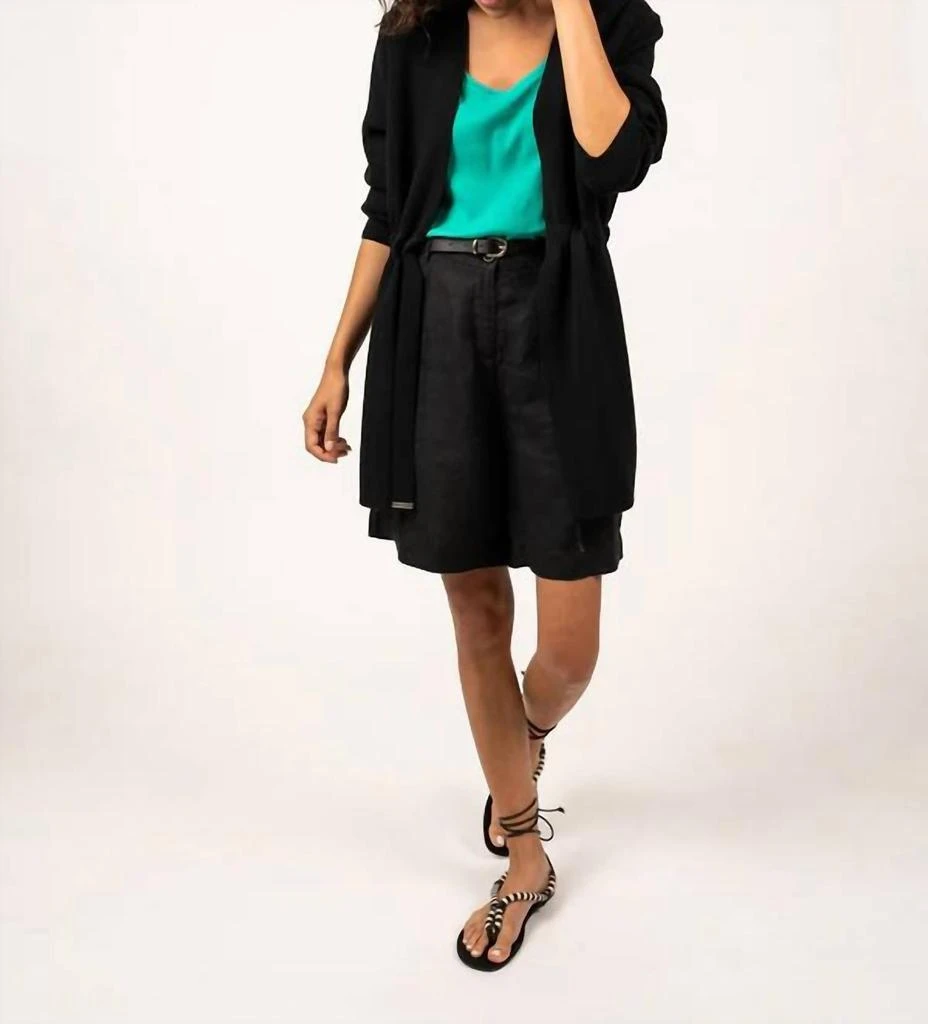 Saint James Caudan Long Knit Jacket with Tie Waist 1