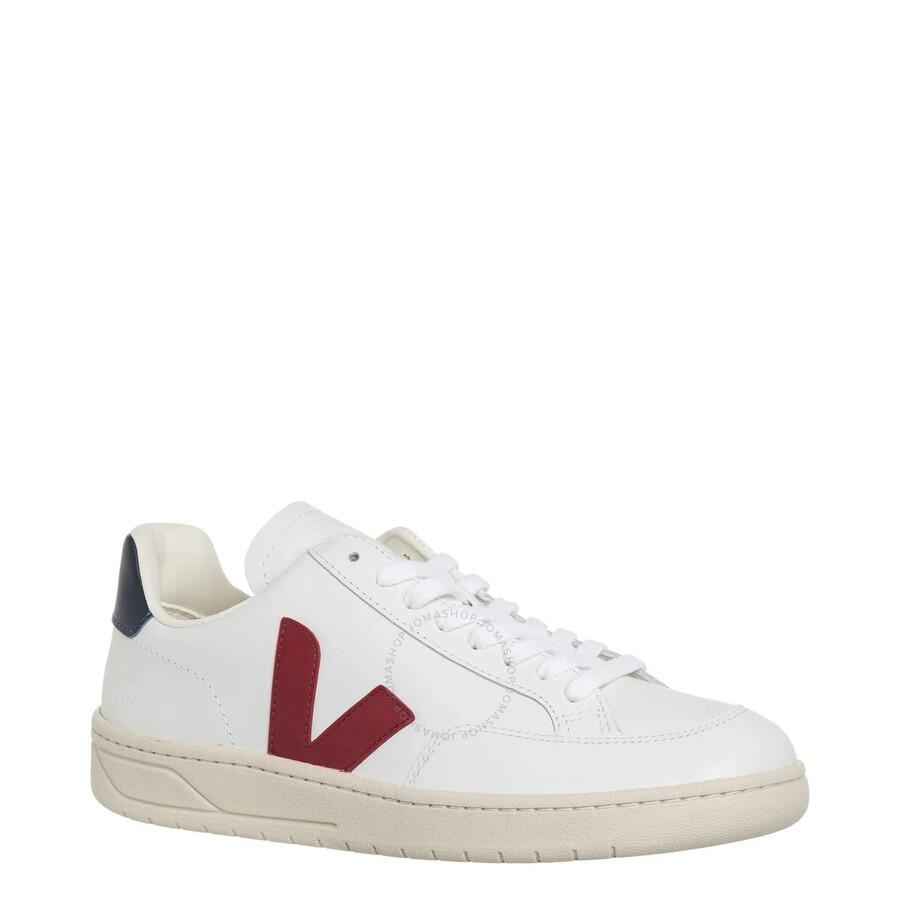 Veja White Marsala Nautico V-12 Low-Top Sneakers