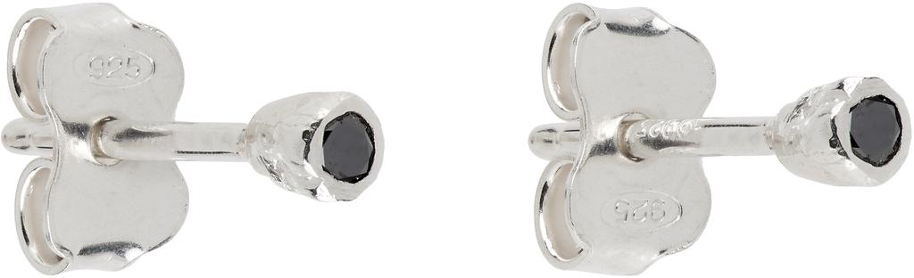 Pearls Before Swine Silver Mini Diamond Stud Earrings