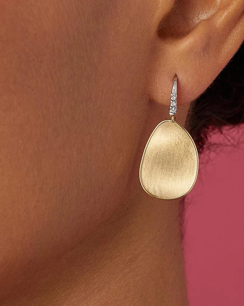 Marco Bicego Lunaria 18K Gold 
Diamond Drop Earrings 2