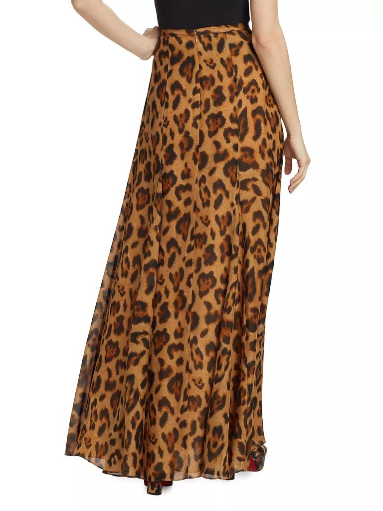 L'Agence Luca Silk Maxi Skirt 5