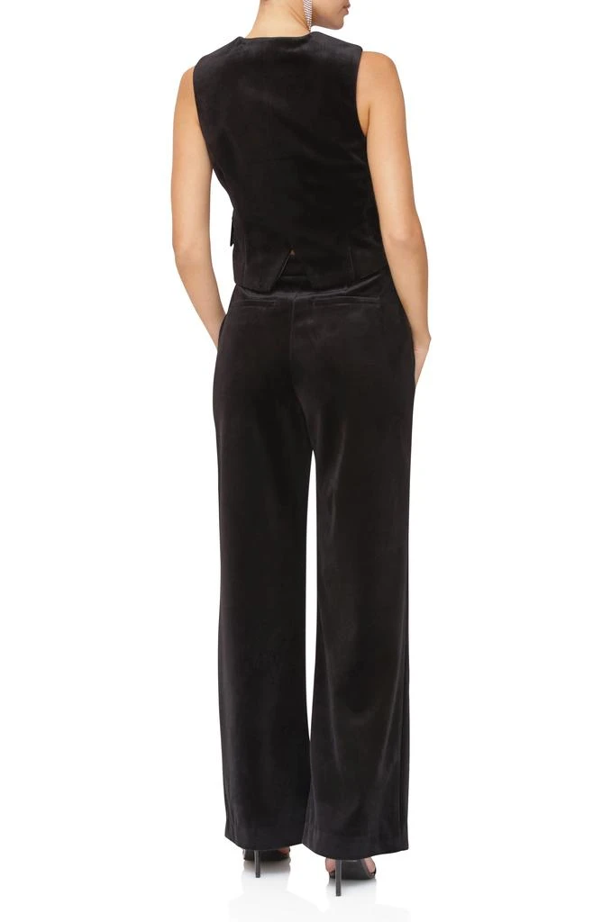 Avec Les Filles Heart Button Velvet High-Low Vest 6