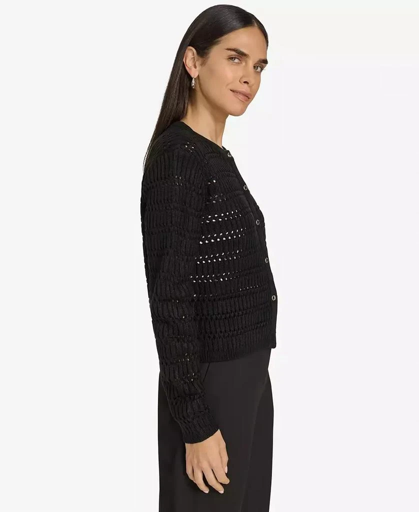 Calvin Klein Women's Open-Knit Cardigan Sweater 3