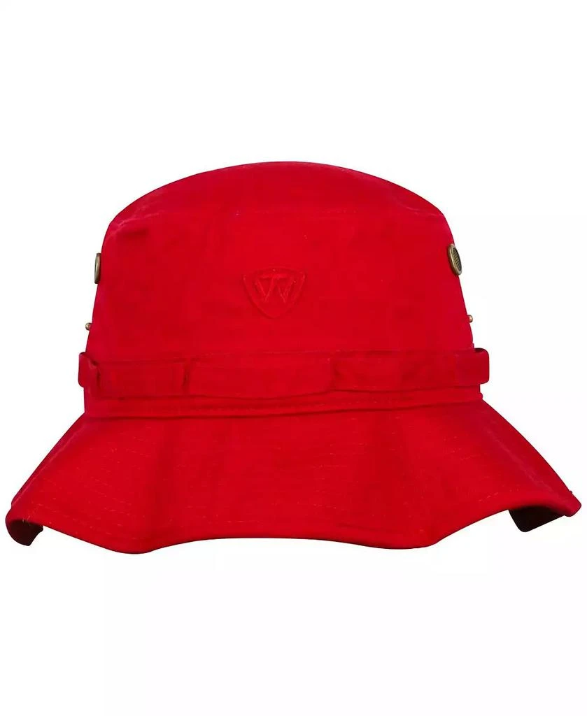 Top of the World Men's Red Nebraska Huskers Angler Washed Bucket Hat 2