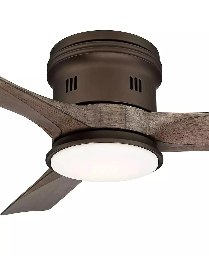 Casa Vieja 54" Modern Light LED Remote Control Hugger Low Profile Indoor Outdoor Ceiling Fan 9