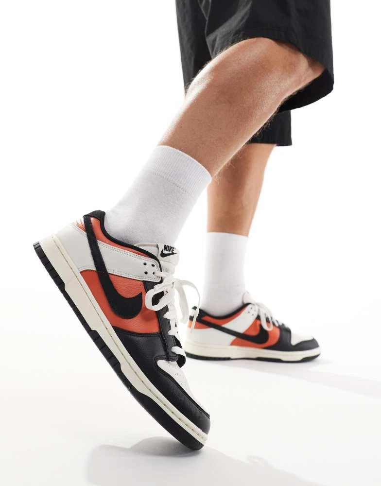 NIKE Nike Dunk Low Retro halloween trainers in white, orange and black 1