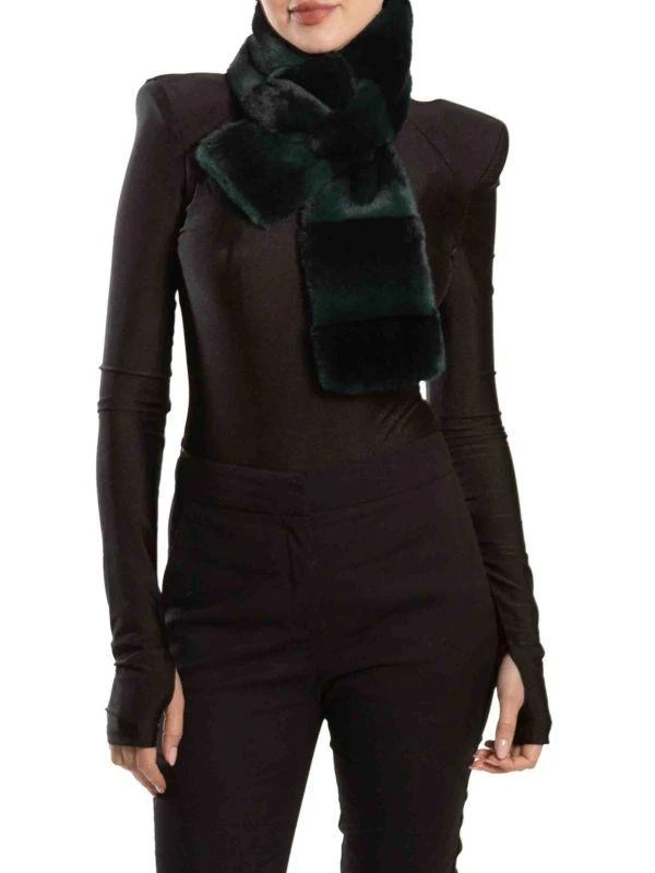 BELLE FARE Plush Faux Fur Pull-Through Scarf 1